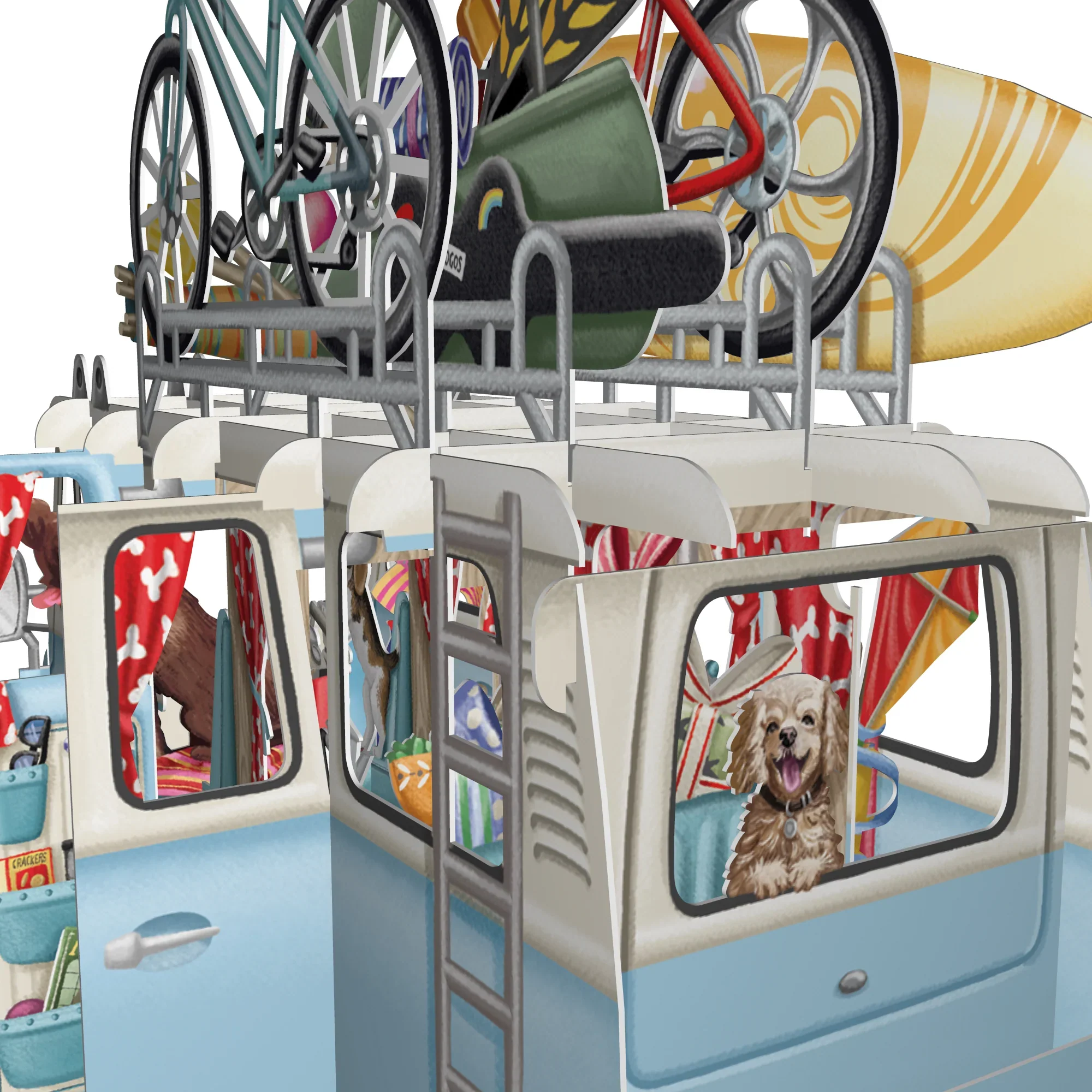 CAMPER VAN POP-UP GREETINGS CARD - Image 3