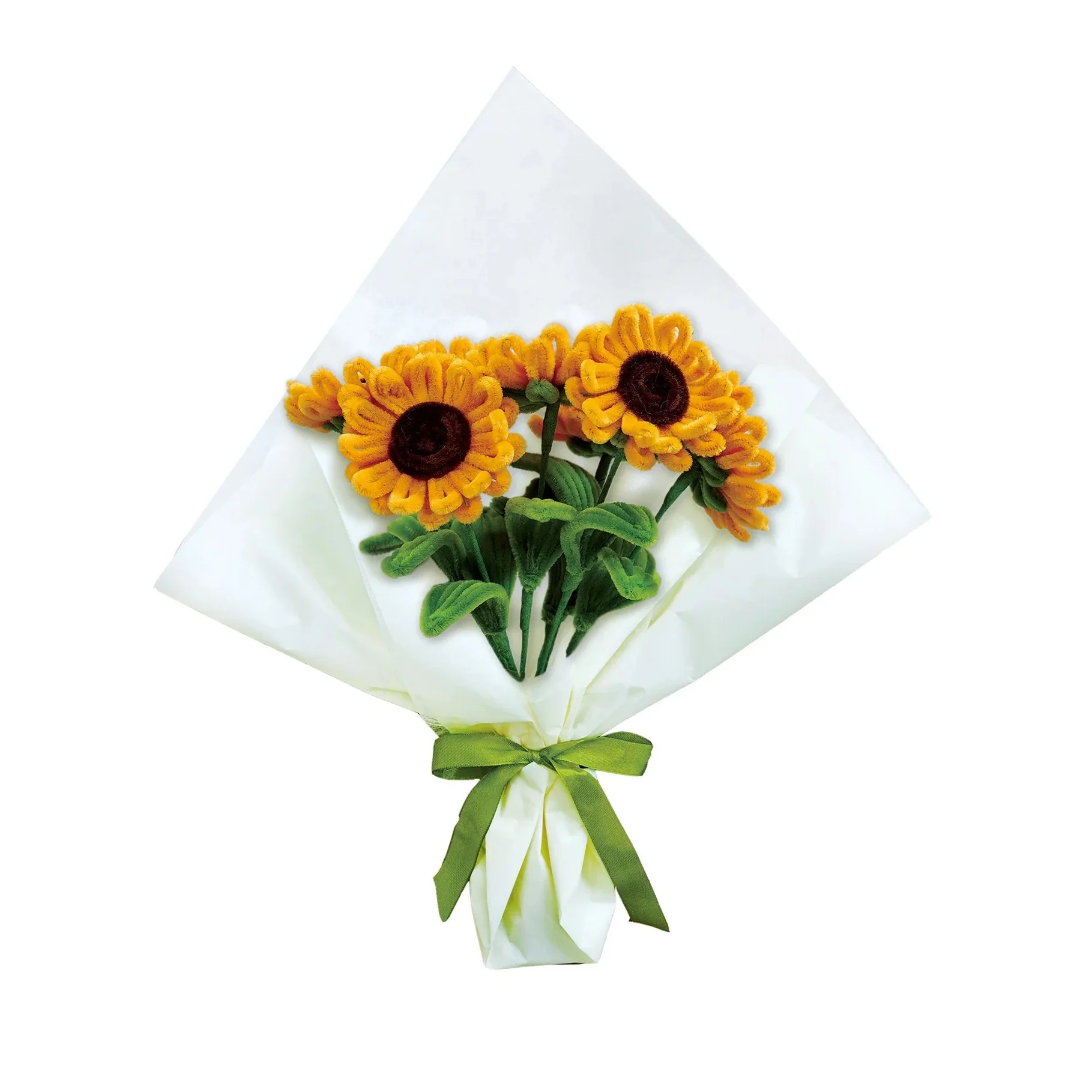 CHENILLE FLOWER BOUQUET MODEL KIT SUNFLOWERS