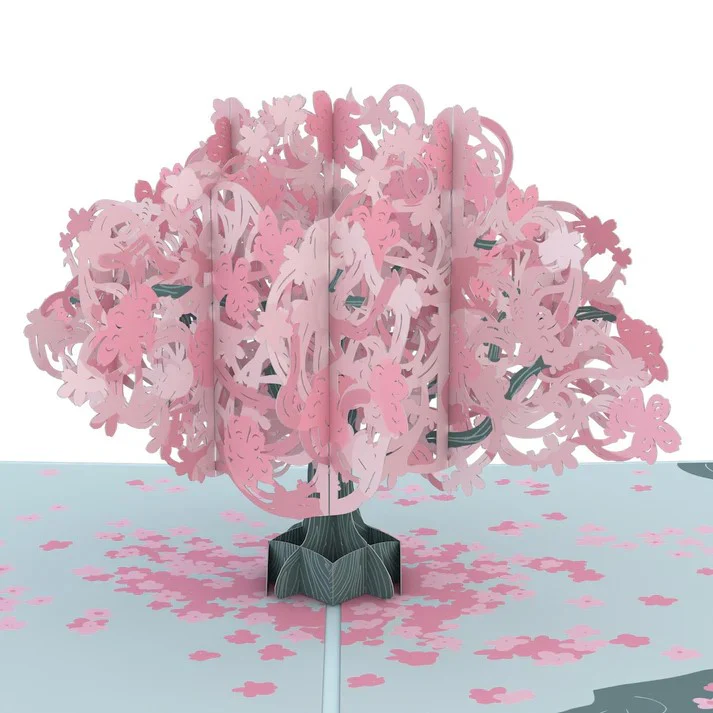 CHERRY BLOSSOM POP-UP BIRTHDAY CARD - Image 4