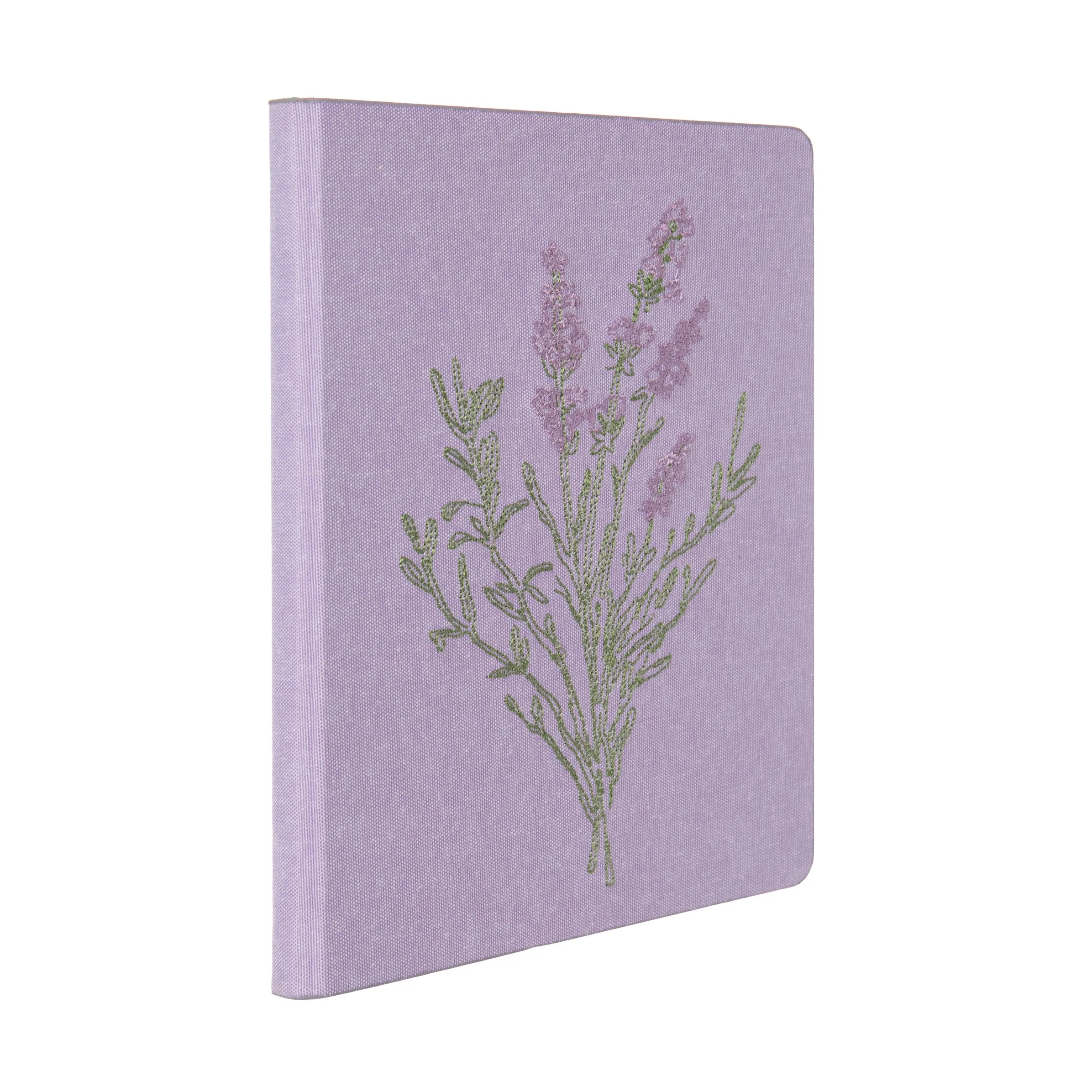 EMBROIDERED NOTEBOOK - LAVENDER