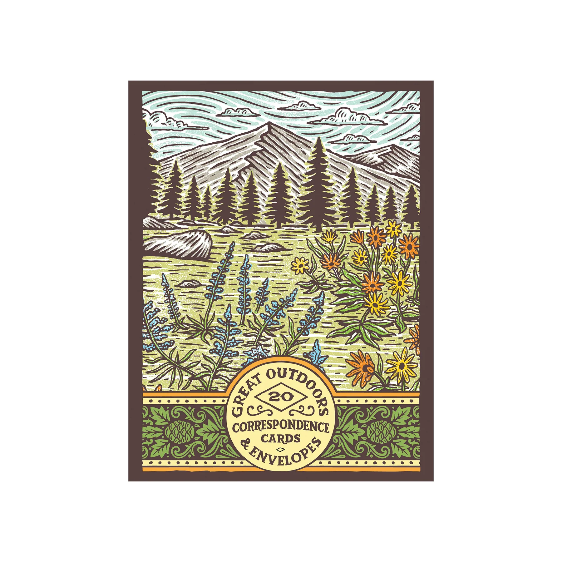 GREAT OUTDOORS - 20 CORRESPONDENCE CARDS & ENVELOPES