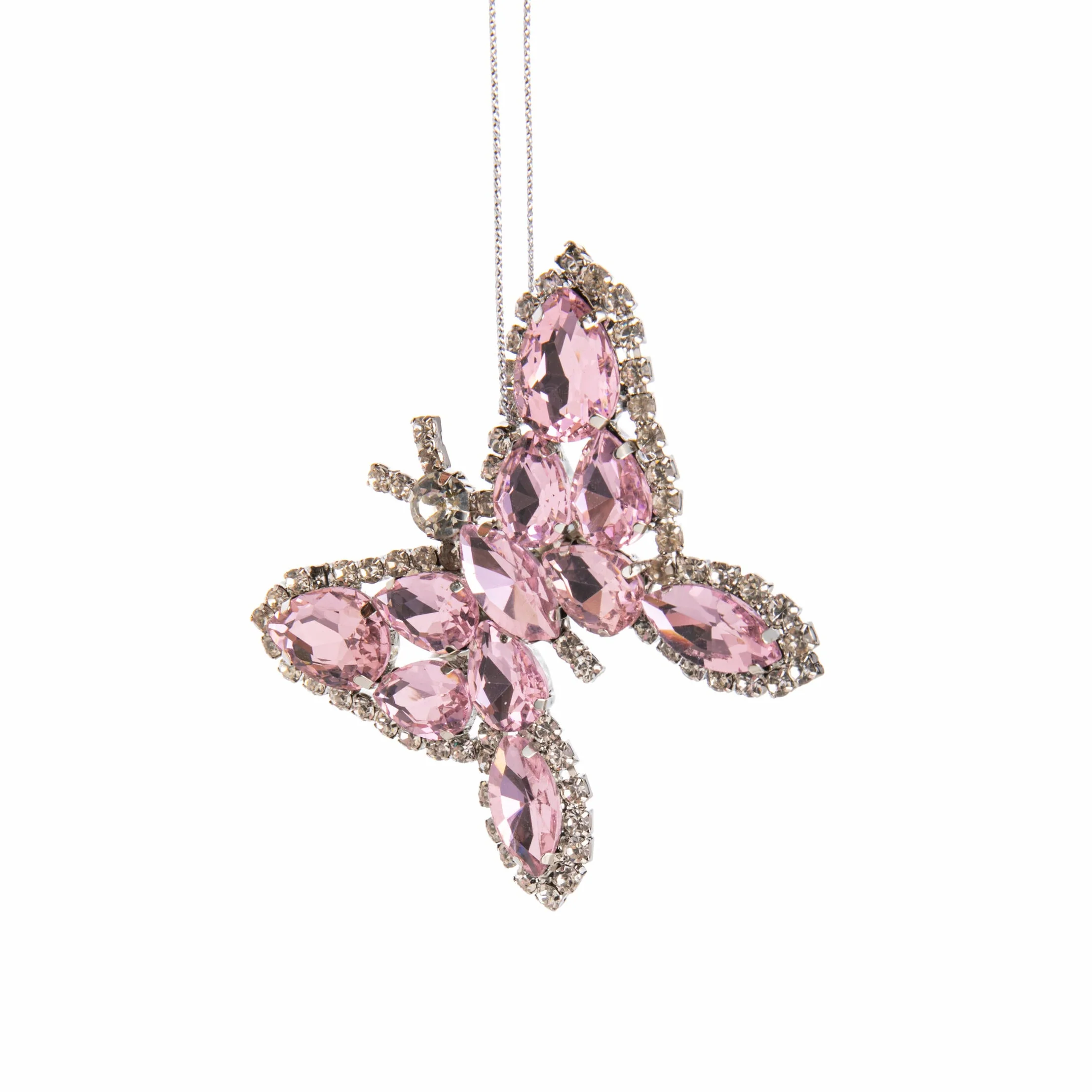 JEWELED BUTTERFLY CLIP-ON ORNAMENT