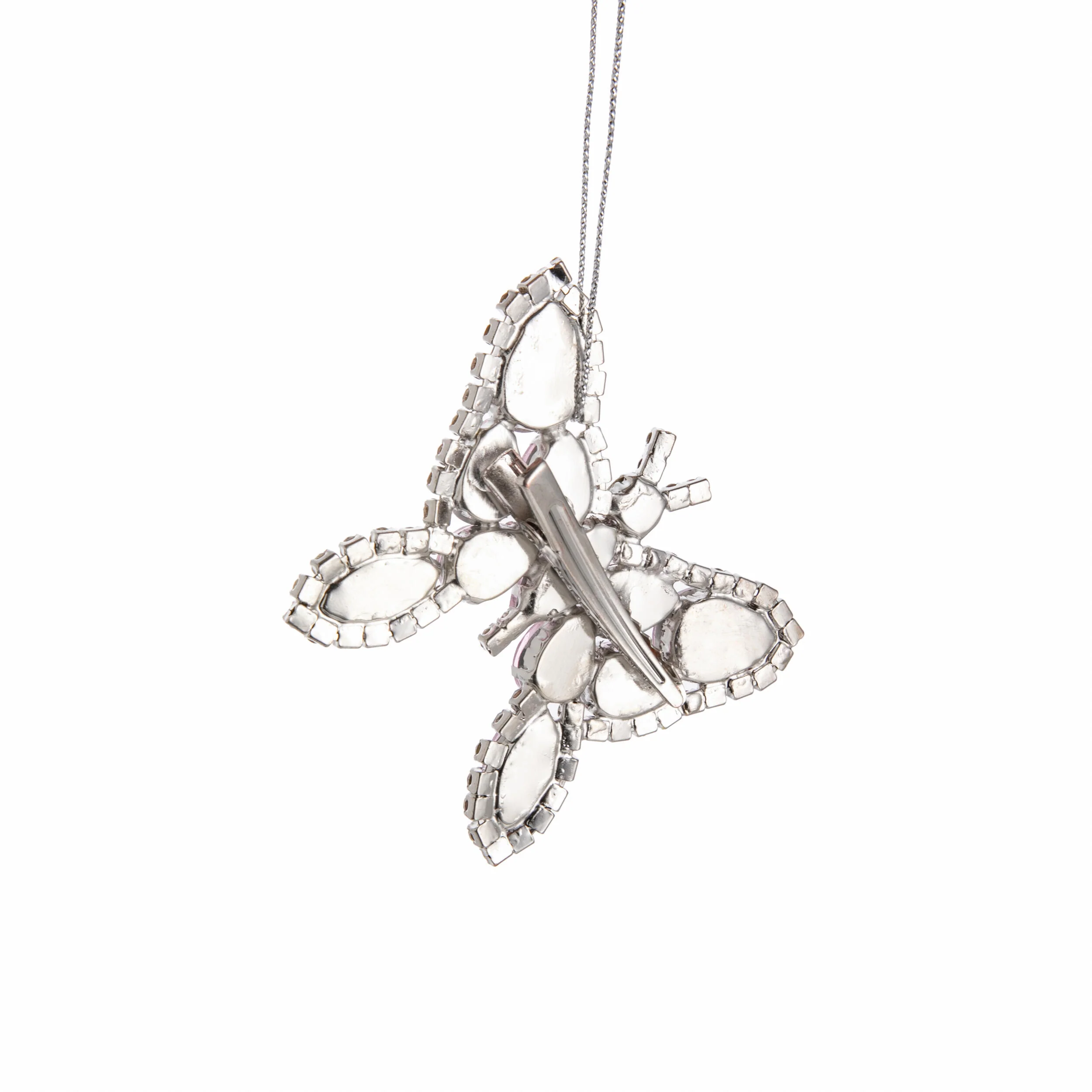 JEWELED BUTTERFLY CLIP-ON ORNAMENT - Image 2