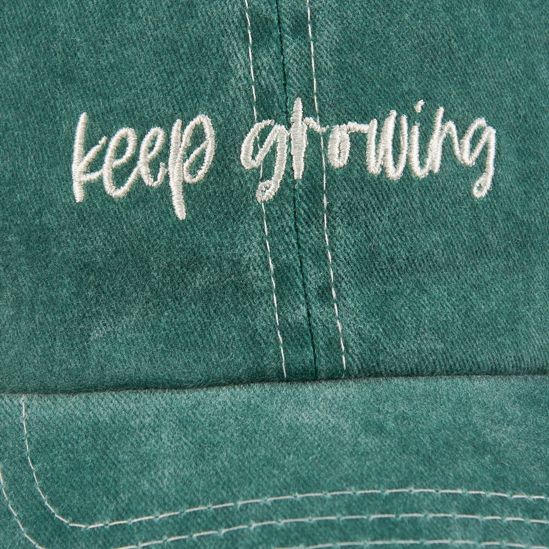 'KEEP GROWING' GREEN BASEBALL CAP - Image 3