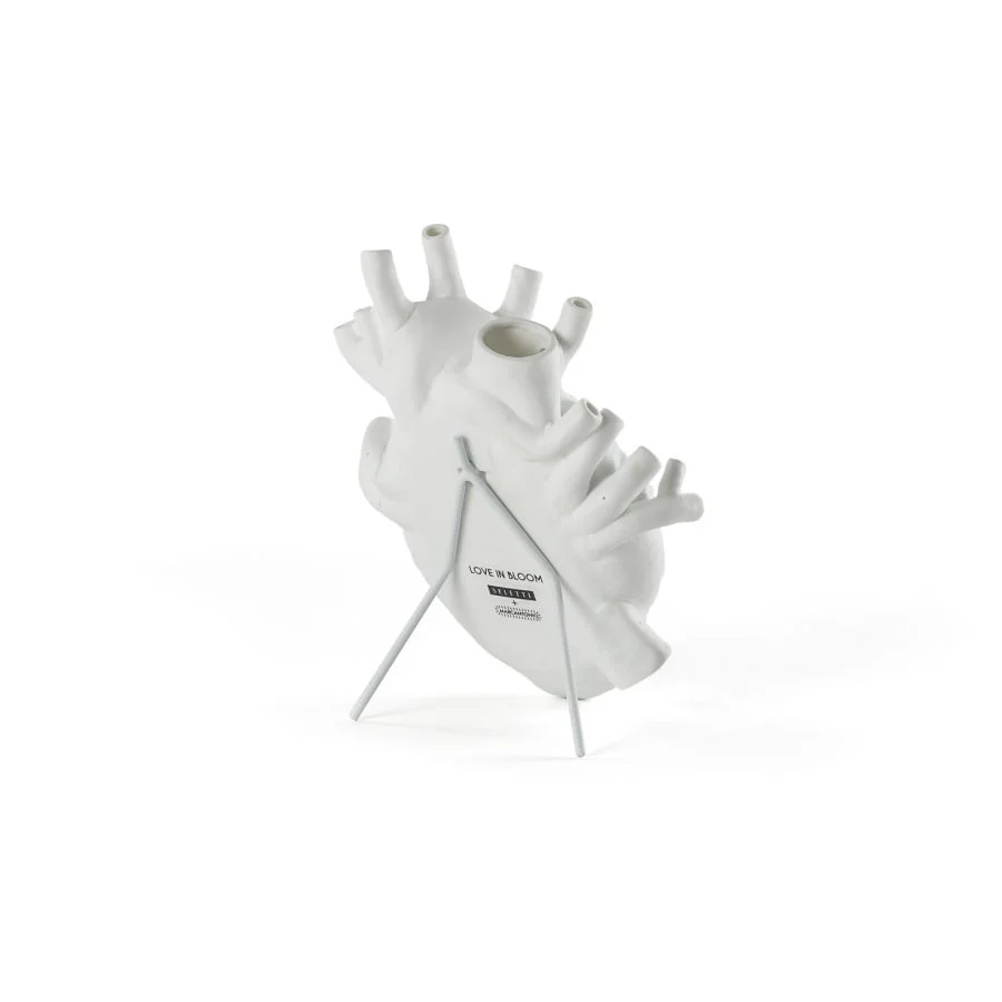 LOVE IN BLOOM PORCELAIN ANATOMICAL HEART VASE - Image 3