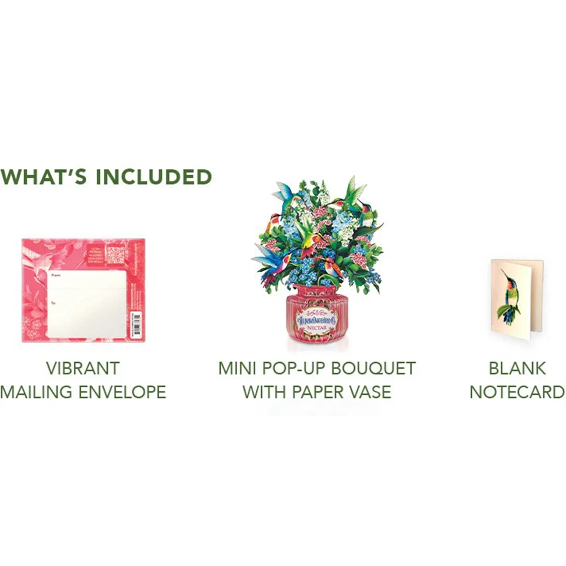 MINI POP-UP BOUQUET - HUMMINGBIRD OASIS - Image 4