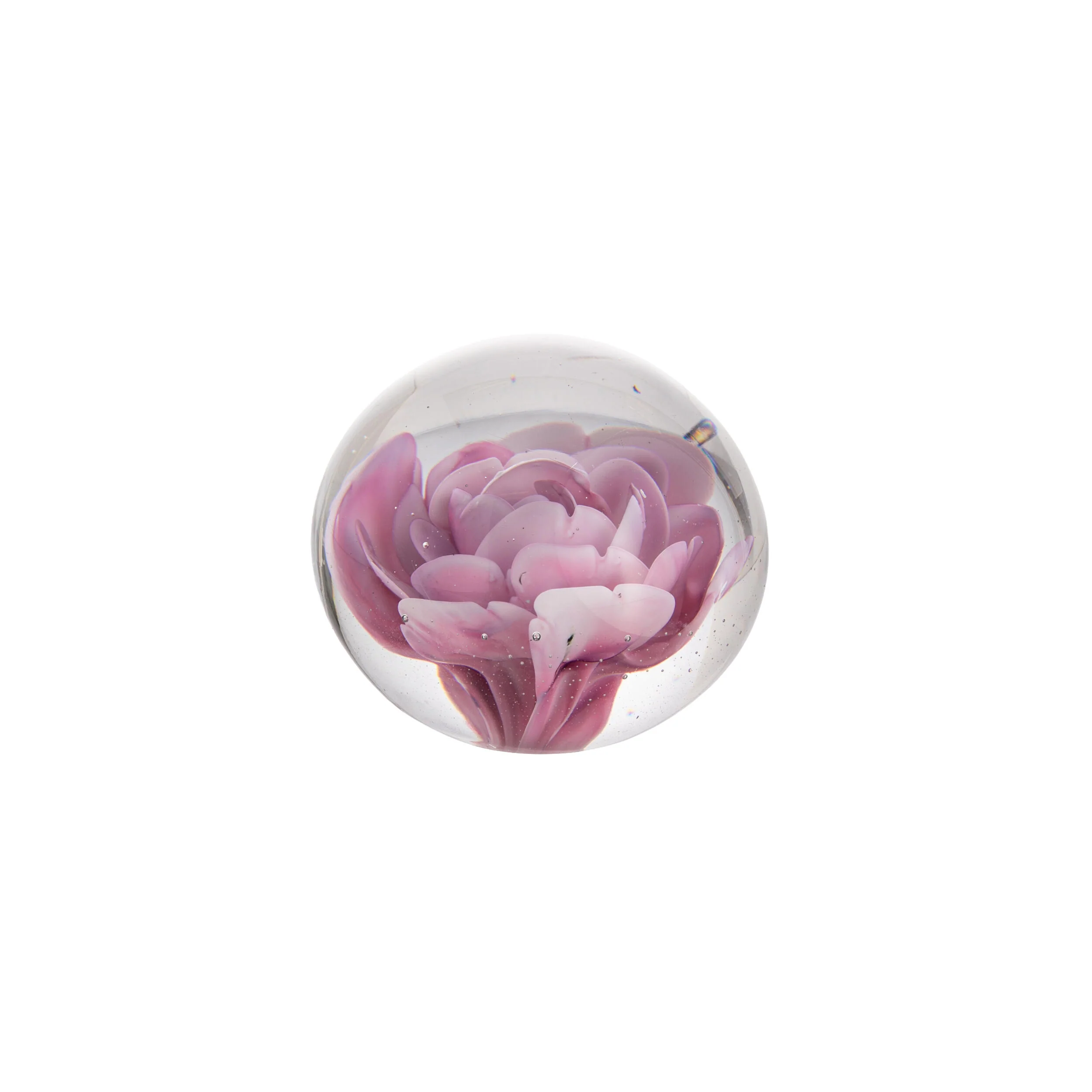 PINK ROSE PAPERWEIGHT
