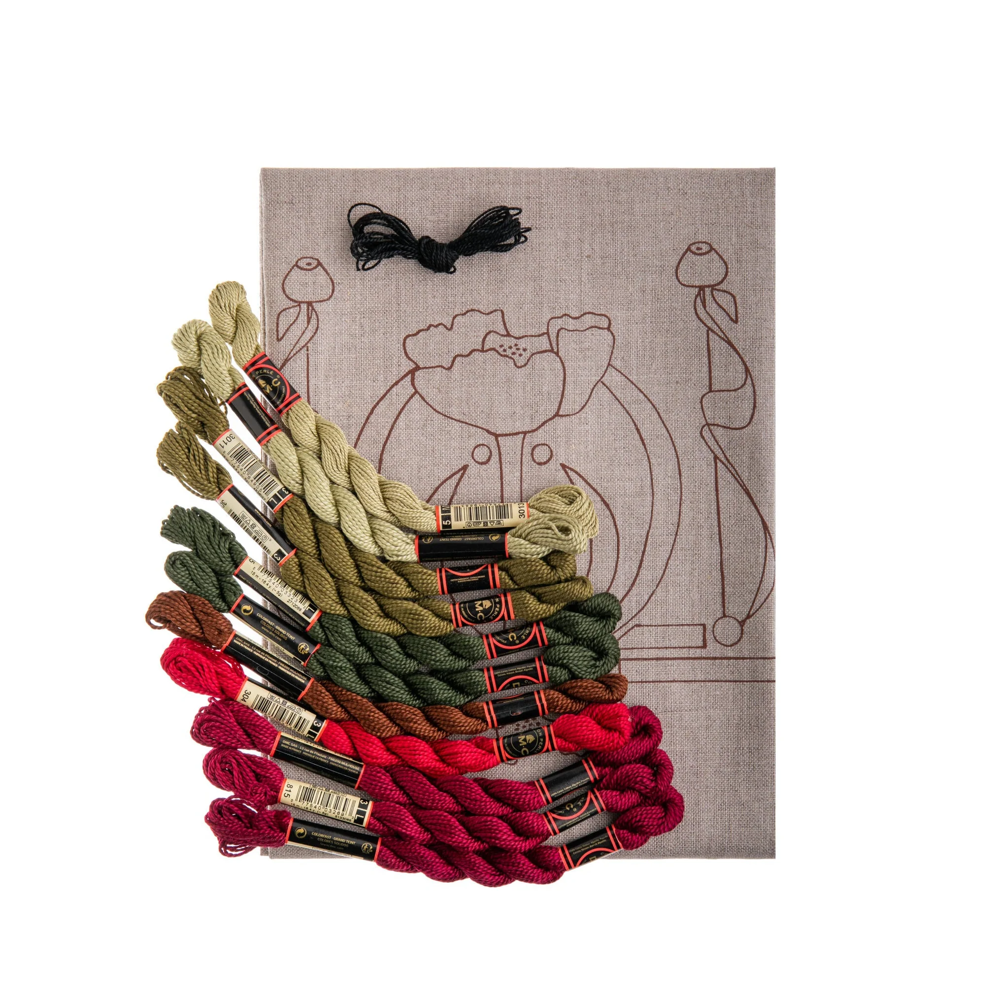POPPIES TABLE RUNNER EMBROIDERY KIT - Image 3