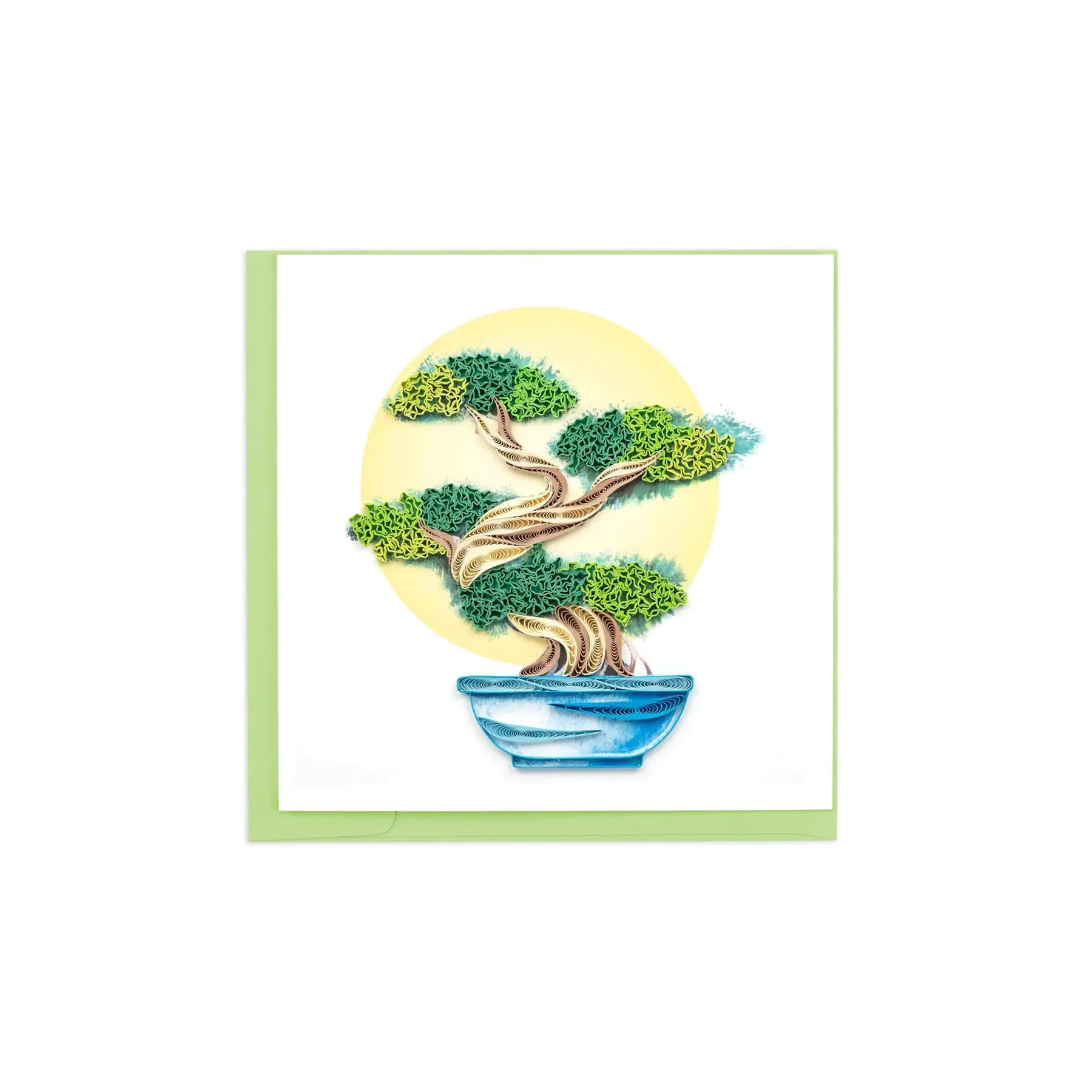 QUILLED BONSAI TREE NOTECARD