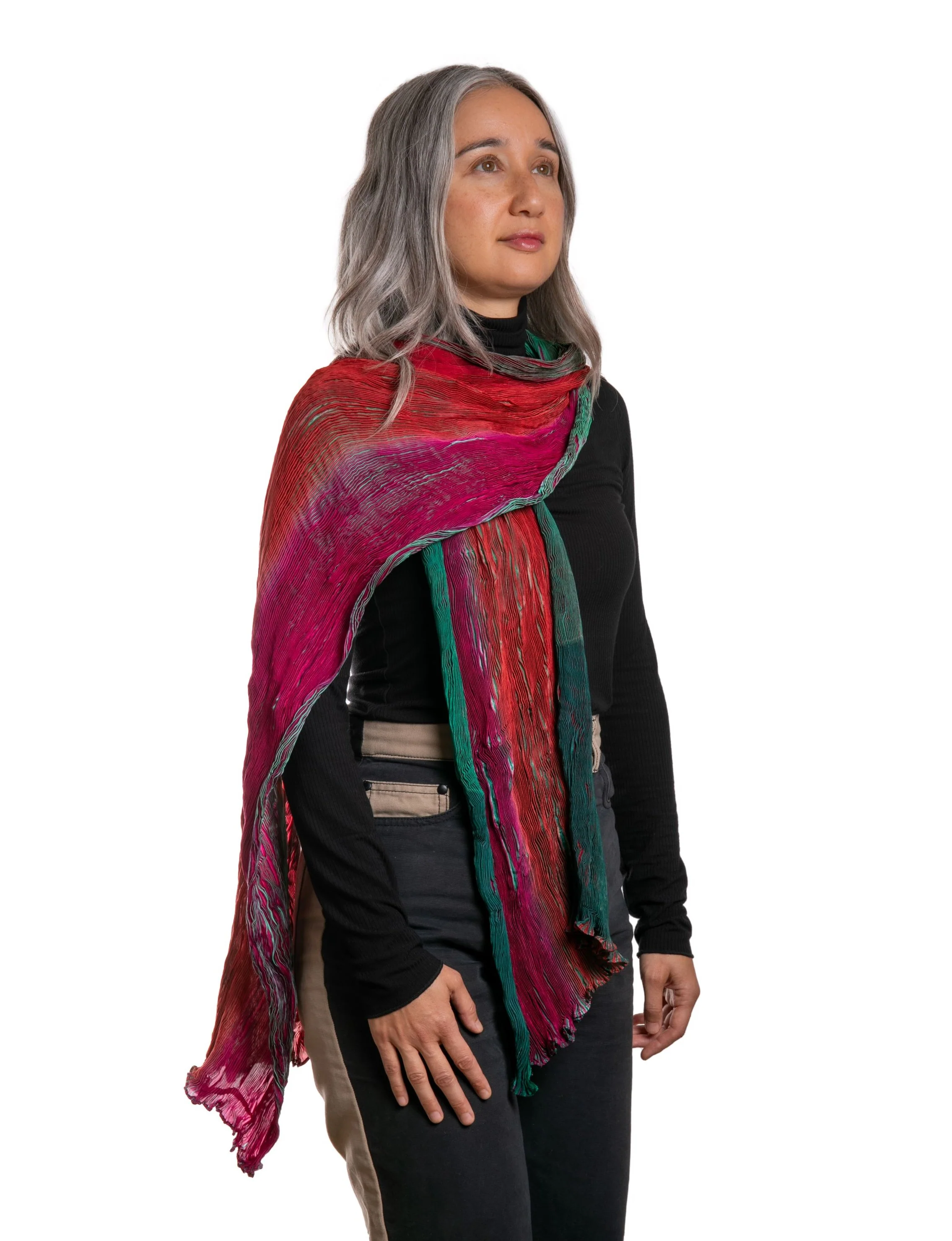 SILK SHIBORI SCARF - Image 10