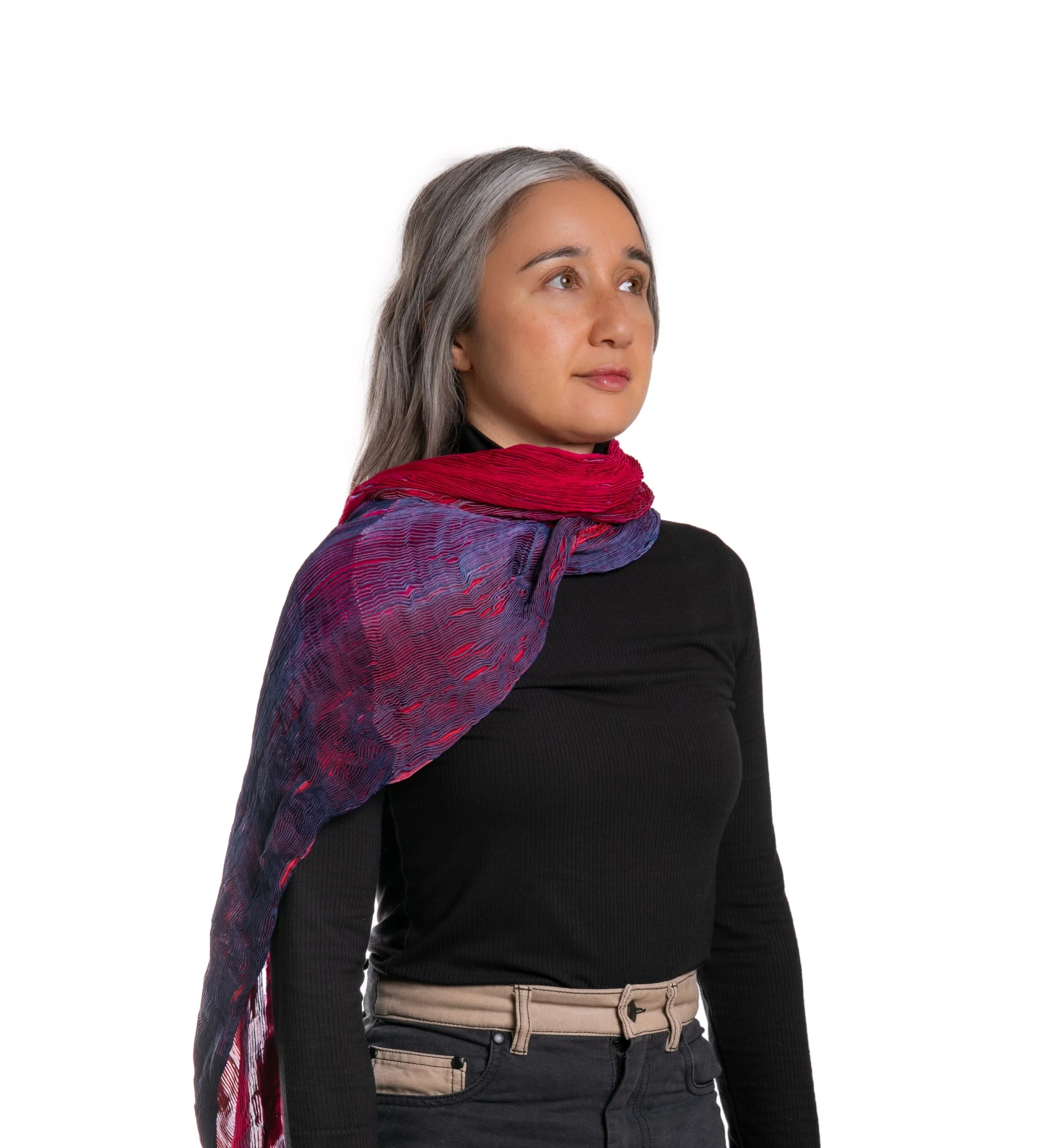 SILK SHIBORI SCARF - Image 8