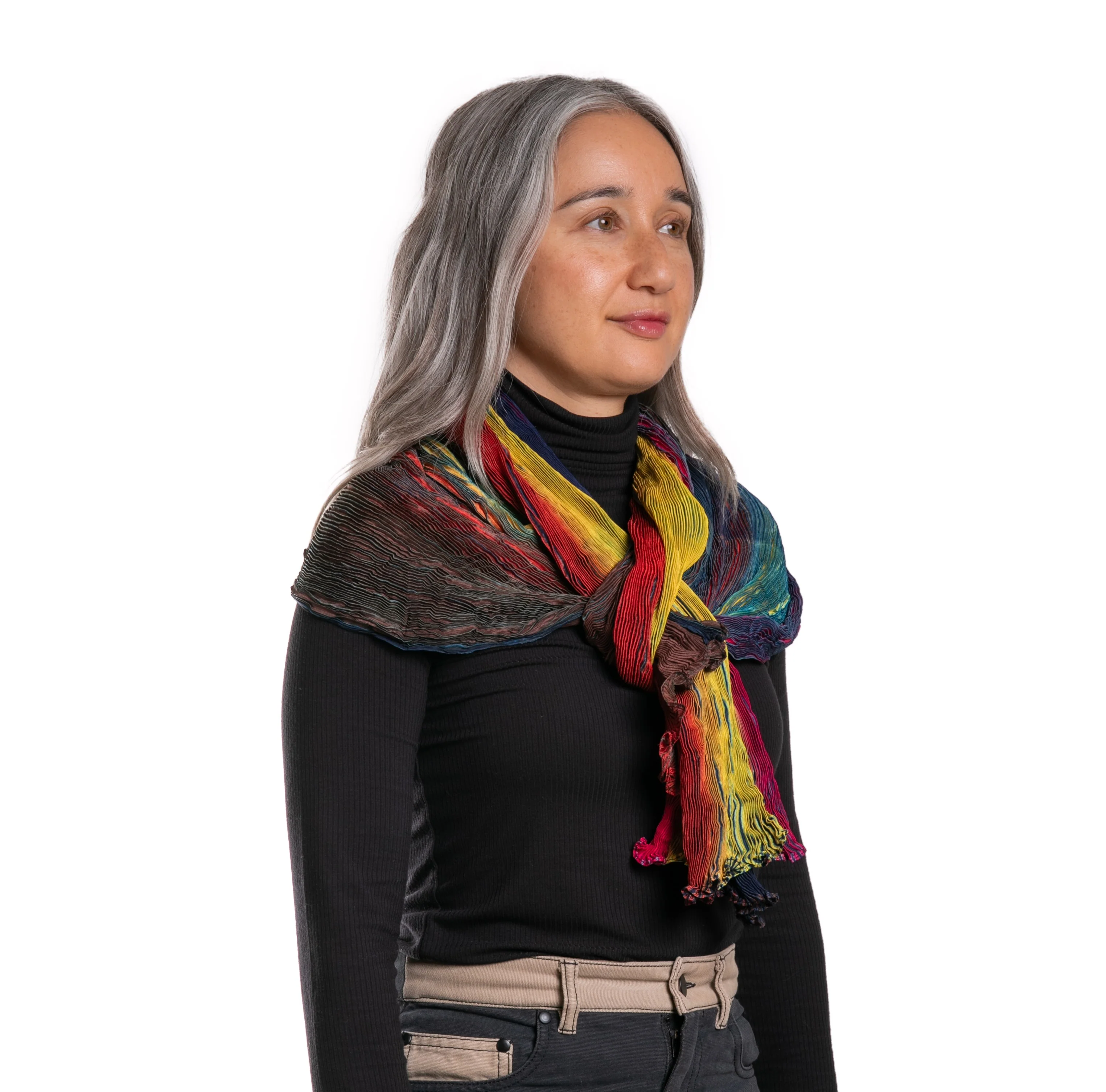 SILK SHIBORI SCARF - Image 9